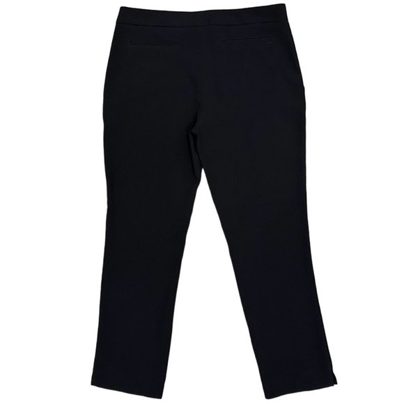 Anne Fontaine Sylvia Pleated Detail Mid-Rise Trouser Pants in Black Women’s Sz 8 - Picture 3 of 16